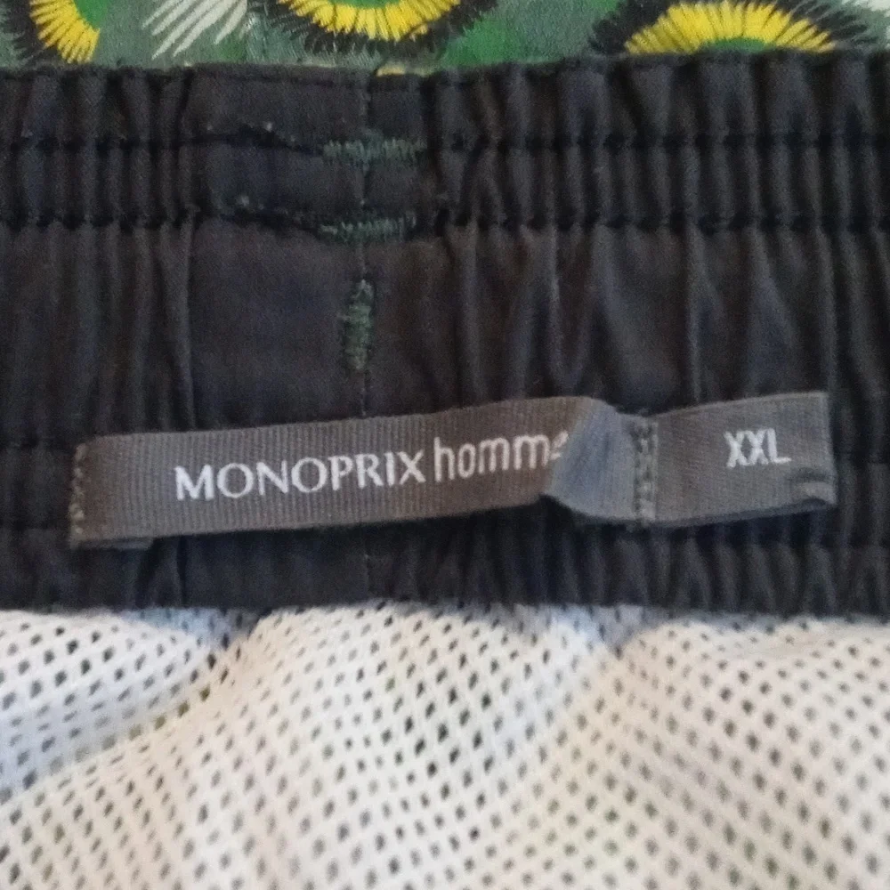 Monoprix homme Printed‎ Swim Trunk Shorts Pockets Drawstring